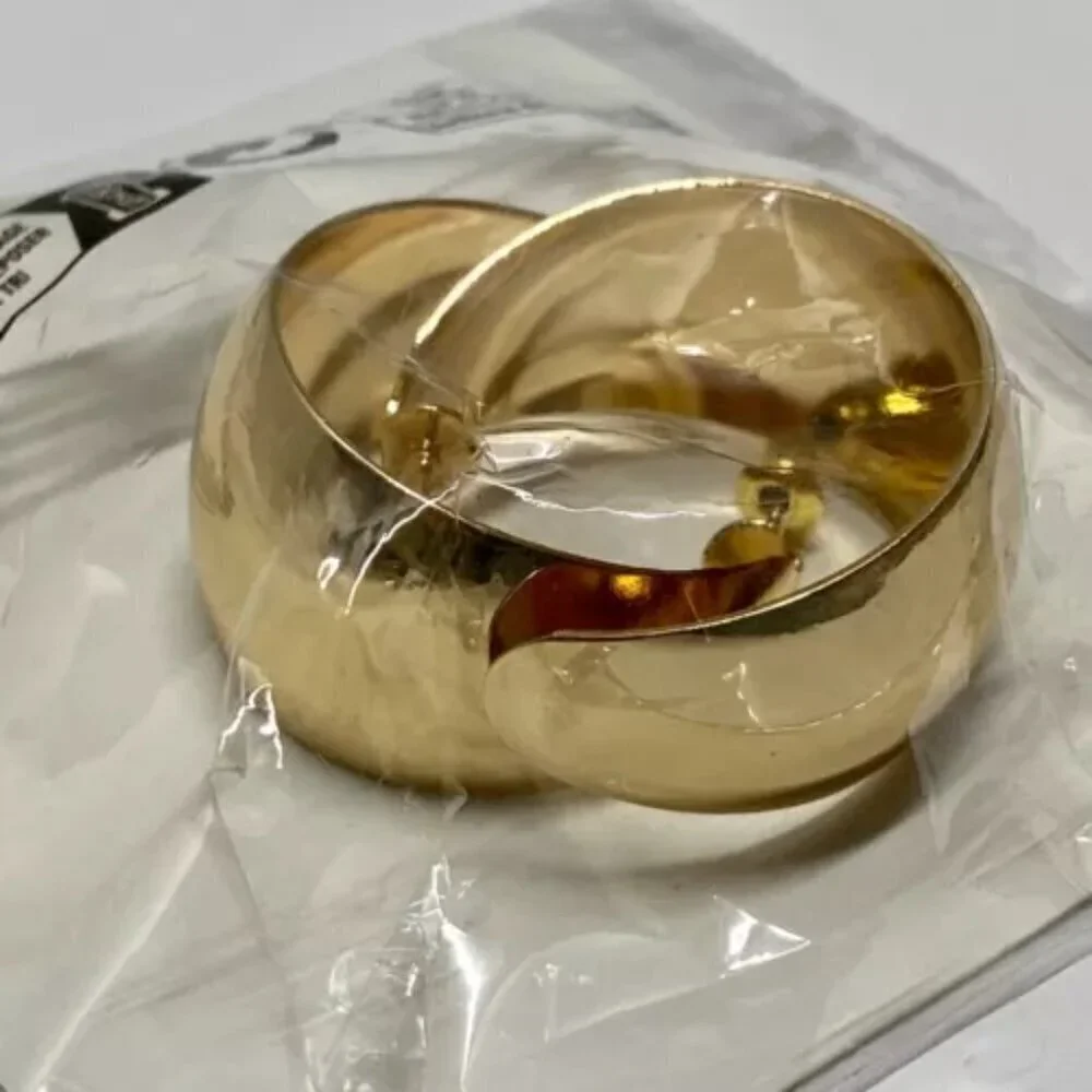 CS Fashion Hoop Earrings Golden Yellow‎ Pierced Hoops Earring Jewelry Set New